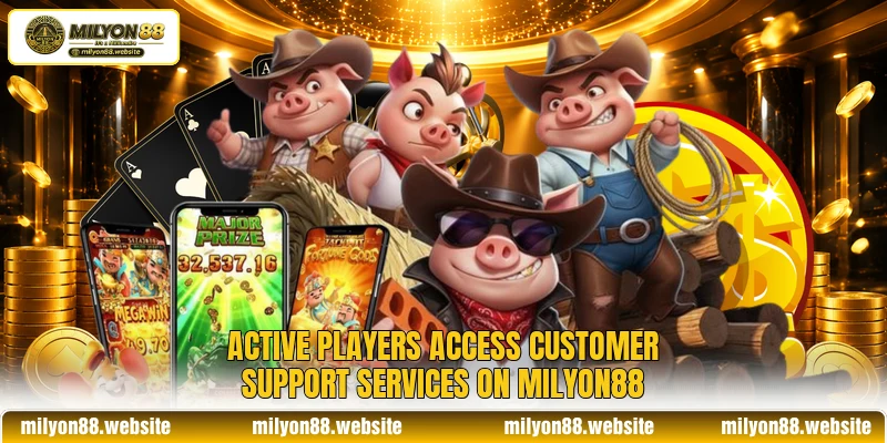 Active players access customer support services on MILYON88 Active players access customer support services on MILYON88