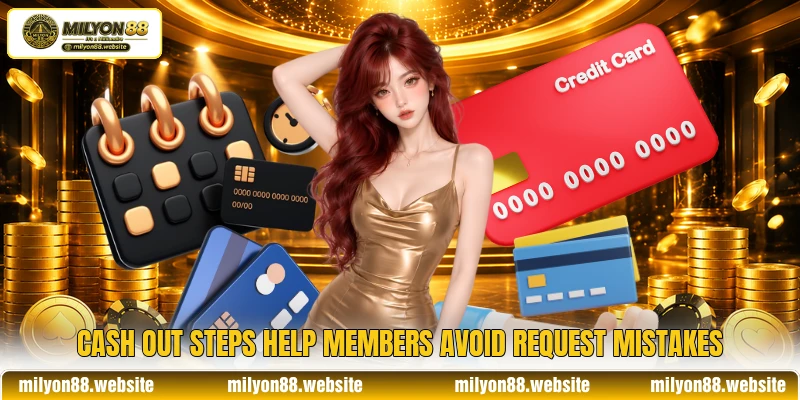 Cash out steps help members avoid request mistakes