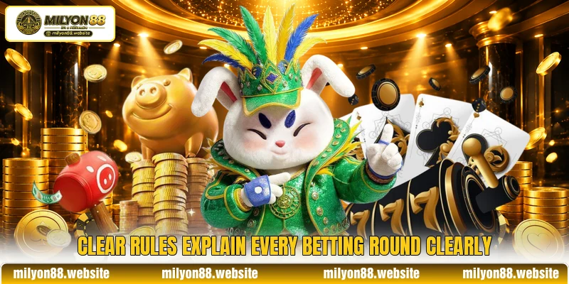 Clear rules explain every betting round clearly Clear rules explain every betting round clearly