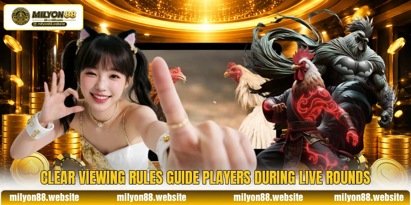 Clear viewing rules guide players during live rounds Clear viewing rules guide players during live rounds