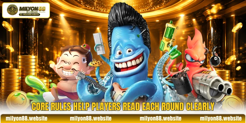 Core rules help players read each round clearly Core rules help players read each round clearly
