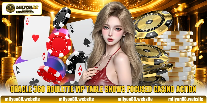 Oracle 360 Roulette VIP table shows focused casino action