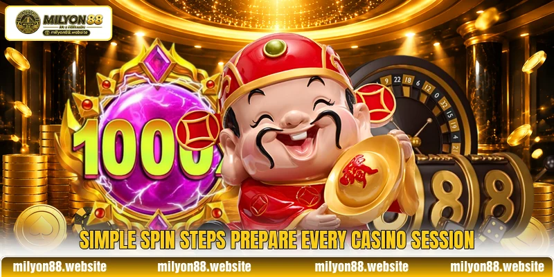 Simple spin steps prepare every casino session