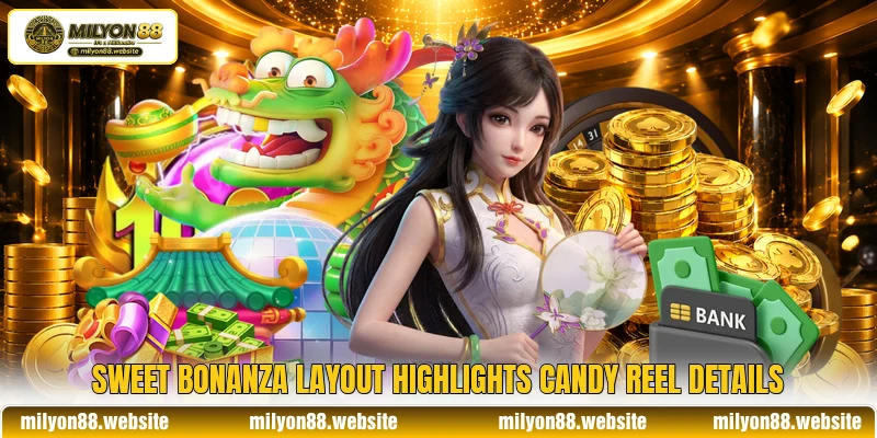 Sweet Bonanza layout highlights candy reel details